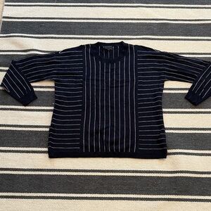 J. Crew collection 100% cashmere Striped Sweater M